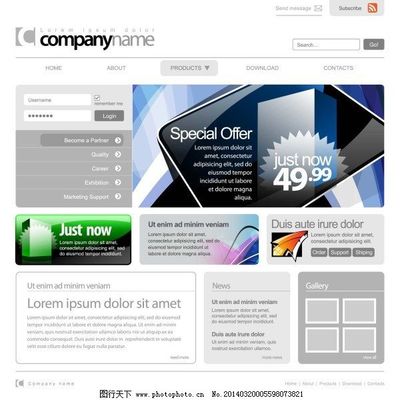 創(chuàng)意設(shè)計(jì)網(wǎng)頁模板矢量素材下載指南 賦能網(wǎng)頁與網(wǎng)站設(shè)計(jì)